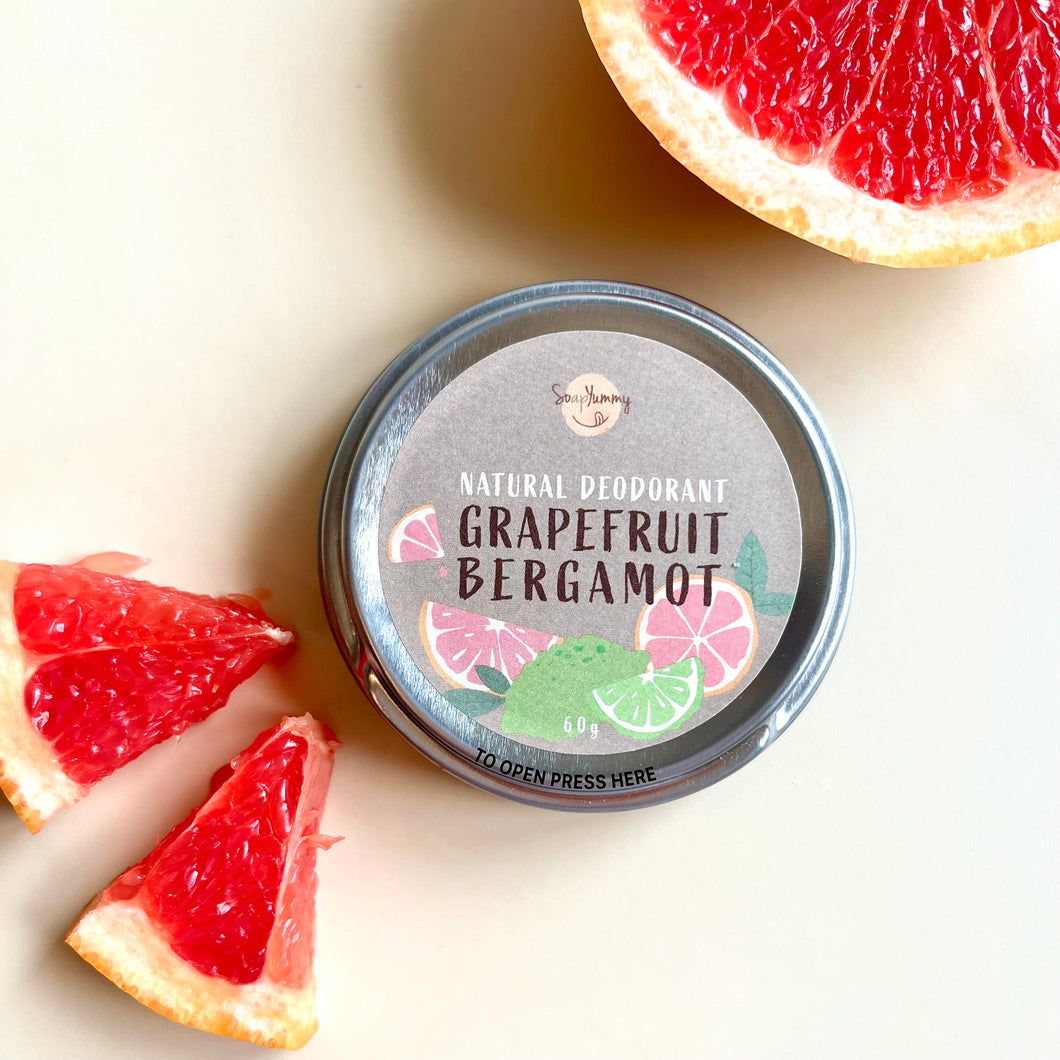 Vegan Deodorant Cream - Grapefruit Bergamot 純素天然止汗香體膏 (西柚佛手柑)